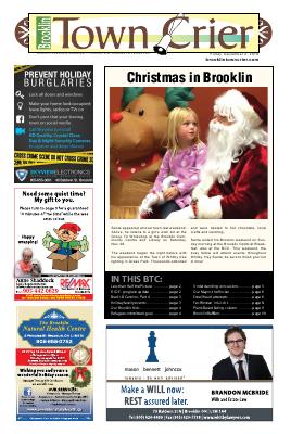 Brooklin Town Crier, 2 Dec 2016