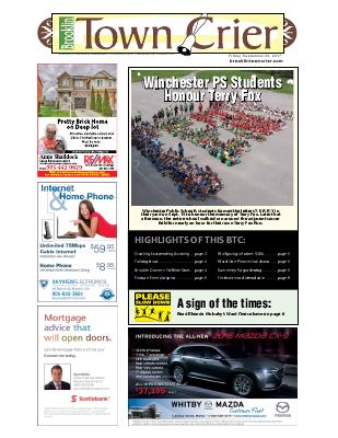 Brooklin Town Crier, 22 Sep 2017