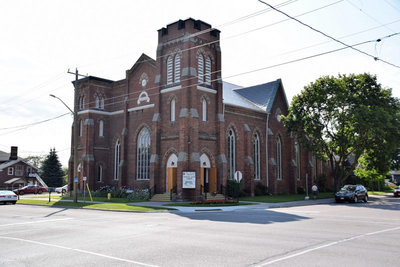 St. Mark's United Church, originally the Whitby Methodist Tabernacle, was built in 1875 on 201 Centre Street South.