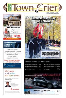 Brooklin Town Crier, 17 Nov 2017