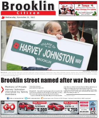 Brooklin Citizen (Brooklin, ON), 21 Nov 2012