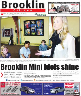 Brooklin Citizen (Brooklin, ON), 18 Jan 2013