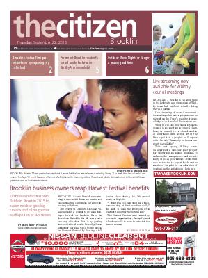 Brooklin Citizen (Brooklin, ON), 22 Sep 2016