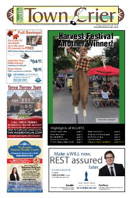 Brooklin Town Crier, 28 Sep 2018