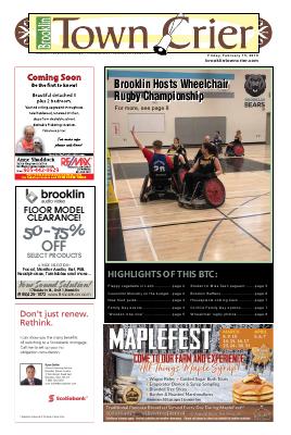 Brooklin Town Crier, 15 Feb 2019