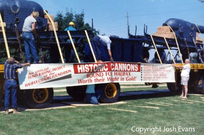 Moving of the cannons, July 8, 1989