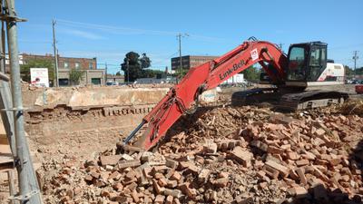 Demolition of the Caldwell Block