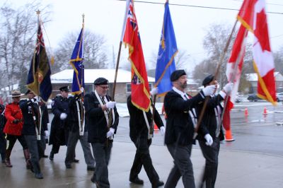 Remembrance Day Ceremony at the Brooklin Cenotaph, November 11, 2019