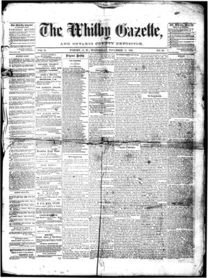 Whitby Gazette, 11 Nov 1863