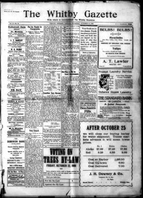 Whitby Gazette, 21 Oct 1909