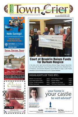 Brooklin Town Crier, 7 Feb 2020