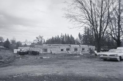 Construction of Burns Presbyterian Church, 1967