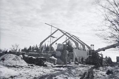 Construction of Burns Presbyterian Church, 1968