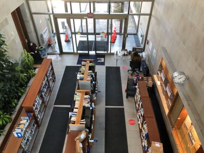 Whitby Central Library Lobby, 2021