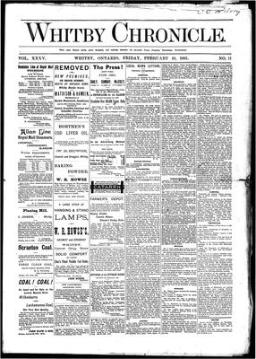 Whitby Chronicle, 20 Feb 1891