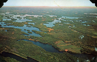 View of Rideau Route extending from Kingston to Ottawa