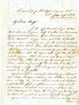 Letter from Alexander McPherson to his sister, 27 January 1852