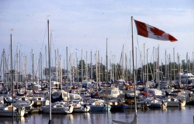 Boats in Port Whitby Marina