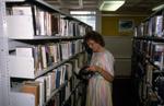 In the stacks at the Whitby Public Library