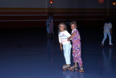 Roller Skating at a Roller Rink