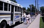 Patrons boarding Whitby Transit Bus