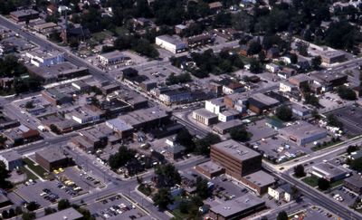 Aerial View of Downtown Whitby