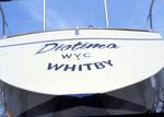 Boat in Port Whitby Marina