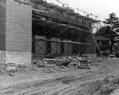 Construction of Haydenshore Pavilion, 1971