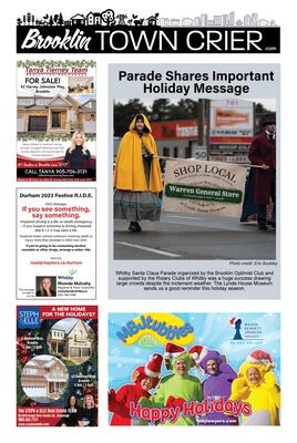 Brooklin Town Crier, 8 Dec 2023