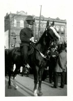 Policeman on Horse, C. 1921