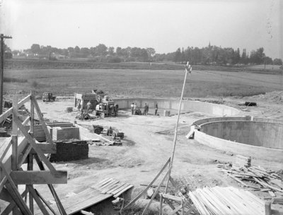 Construction of Sewage Treatment Plant, 1948