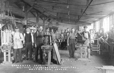 Carpenter Shop at Military Convalescent Hospital, 1918