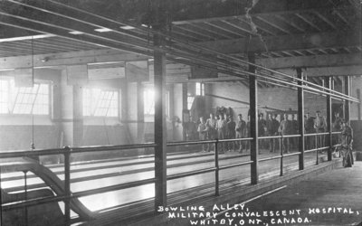 Bowling Alley, Military Convalescent Hospital, 1918