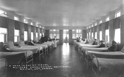 Infirmary Interior at the Military Convalescent Hospital, 1918