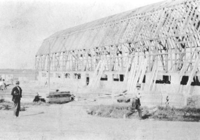 Construction of a Barn at Military Convalescent Hospital, 1919