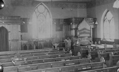 Interior of St. John's Anglican Church, c. 1918