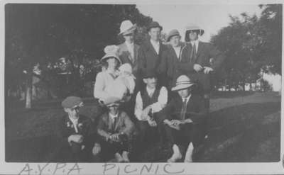 St. John's Anglican Church Young Peoples' Association picnic, c. 1920