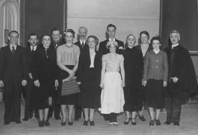 Cast of play at All Saints' Anglican Church, 1936