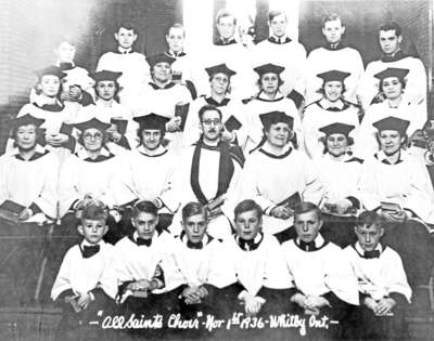 All Saints' Anglican Church choir, 1936