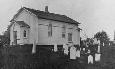 St. Paul's Anglican Church and cemetery, c.1907