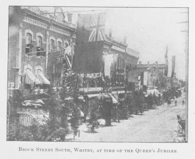 Brock Street South at Queen Victoria's Diamond Jubilee, 1897