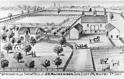 Residence and Farm of J.R. Matthewson