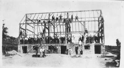 Barn Raising on Lynde Farm