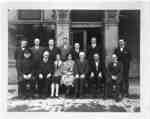 Town Council and Staff in front of Town Hall, 1928