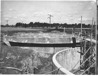 Construction of Sewage Treatment Plant, July 28, 1948