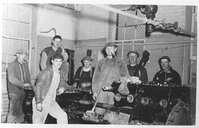 Public Utilities Commission Employees inside the Pump House