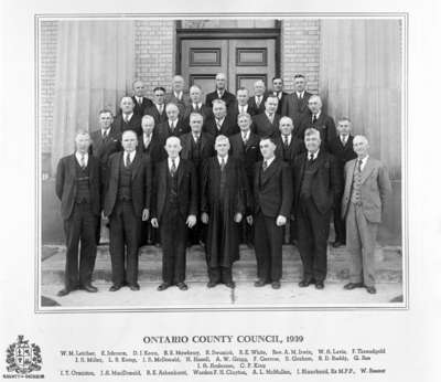 Ontario County Council, 1939