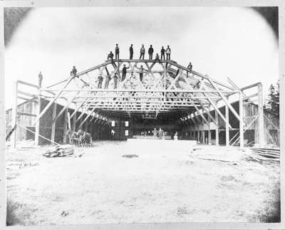 Construction of Burns Arena