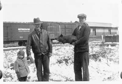 Les Wilson, William Roach, and Eleanor Roach