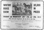 Whitby Horse Show Advertisement, 1913